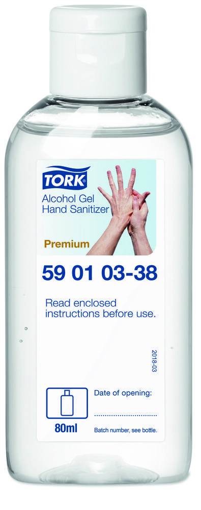 GELOVÝ DEZINFEKČNÍ PROSTŘEDEK NA RUCE TORK PREMIUM ALCOHOL 80ML - 1KS