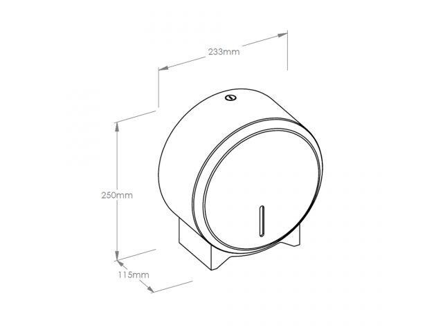 Zásobník na toaletní papír STELLA mat 19cm