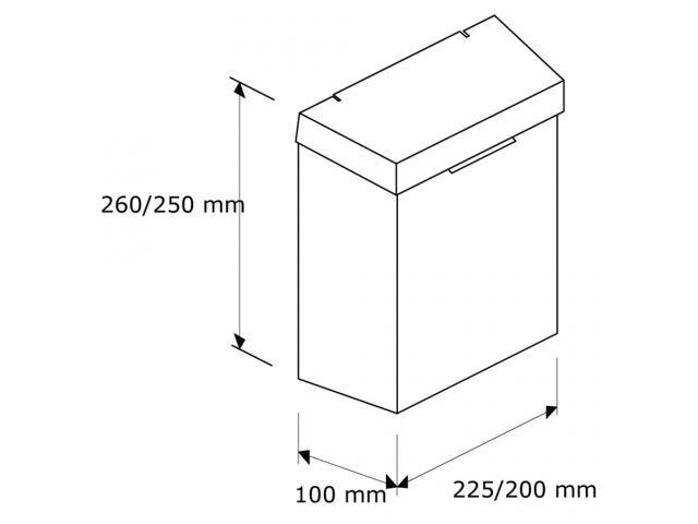 Koš na sanitární odpad STELLA mat 4,5 l