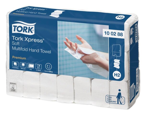 INTERFOLD TORK PREMIUM SOFT papírové ručníky skládané - bílé