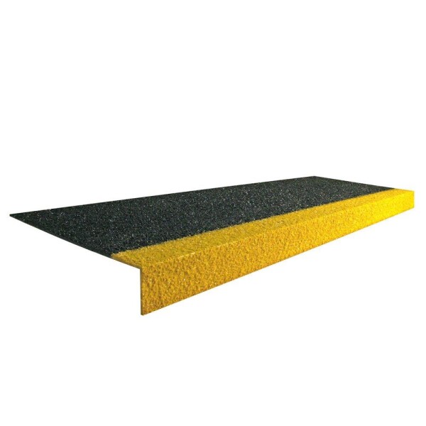 Protiskluzový schodový nášlap STAIR TREAD bezpečnostní černožlutý 1m x 345mm x 55mm